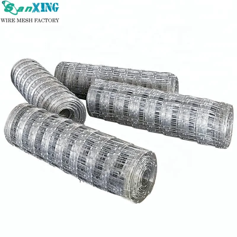 Hot Sale High Quality 2x2  3x3 Galvanized Cattle Welded Wire Mesh Panel Cattle Mesh Fence