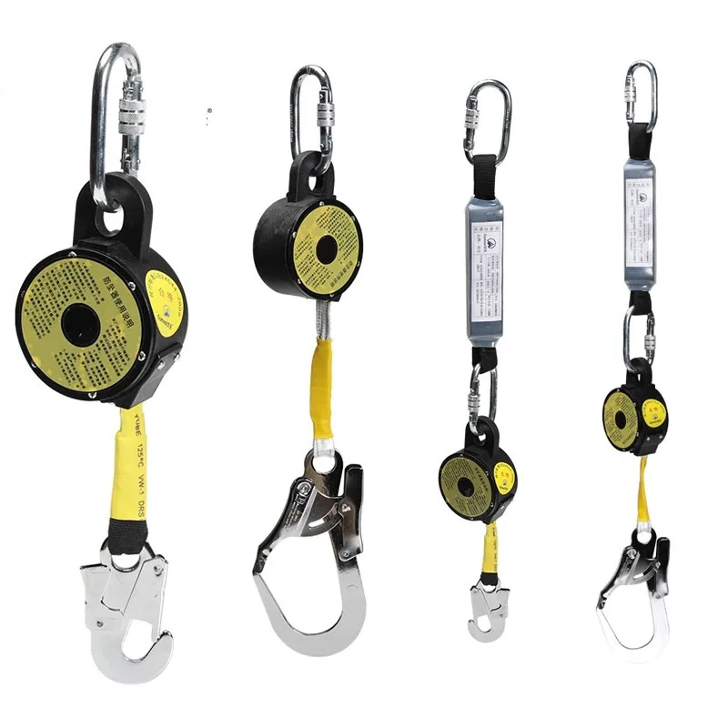secure equipment high strength ppe equipment fall arrestor of protection fall protection 10 metre retractable safety belt type