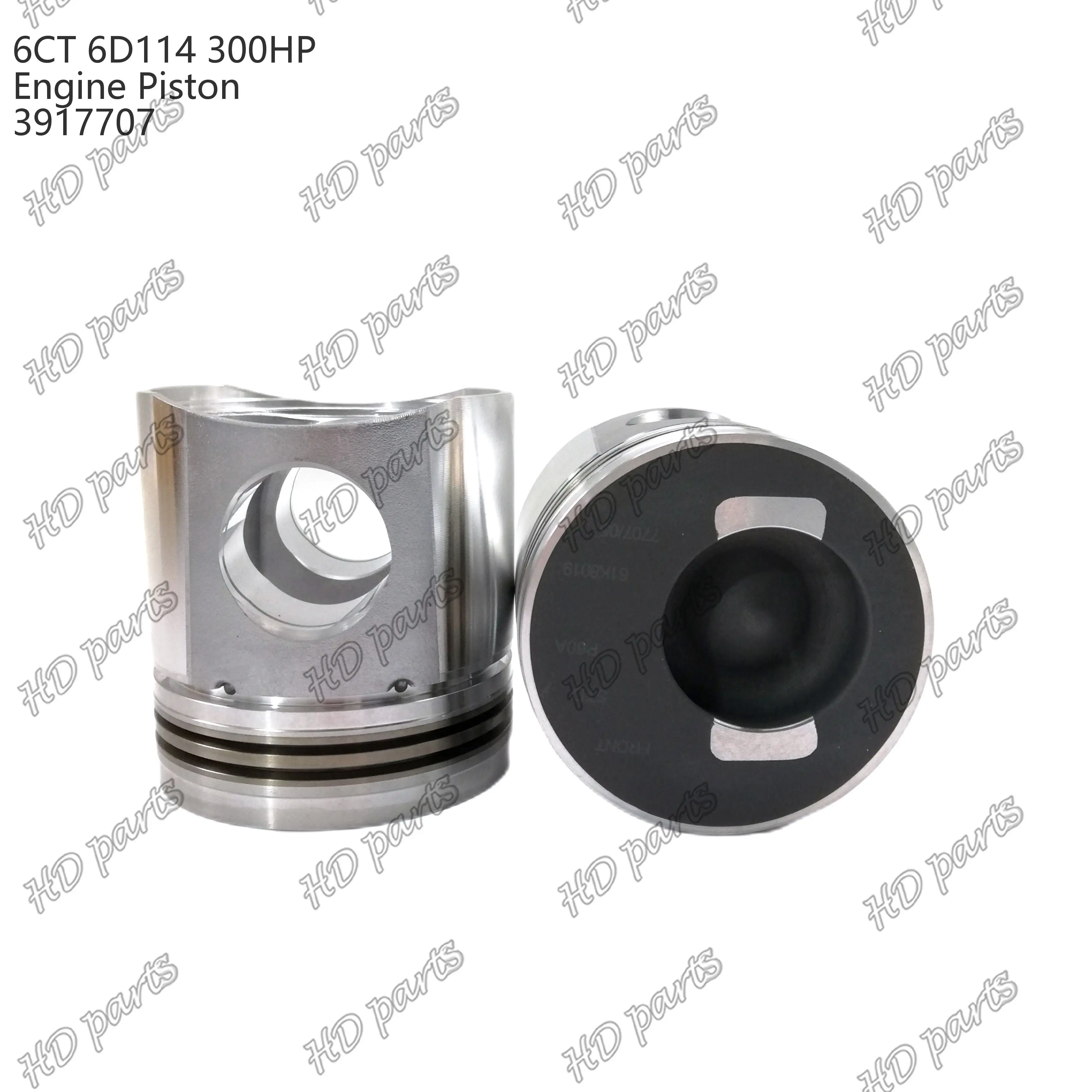 6CT 6D114 300HP Piston With Pin 3917707 55mm Combustion Chamber Suitable For Cummins Engine Parts