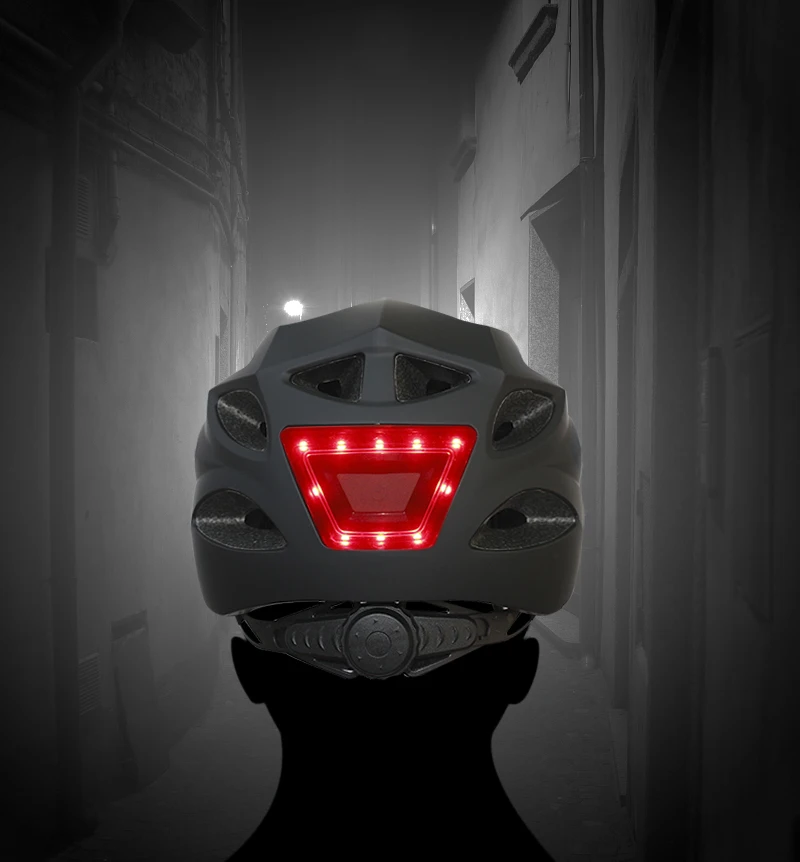 Riding safety protection led Helmets commuting scooter Bike Bicycle Helmets With Usb Charging Illuminated Warning Light