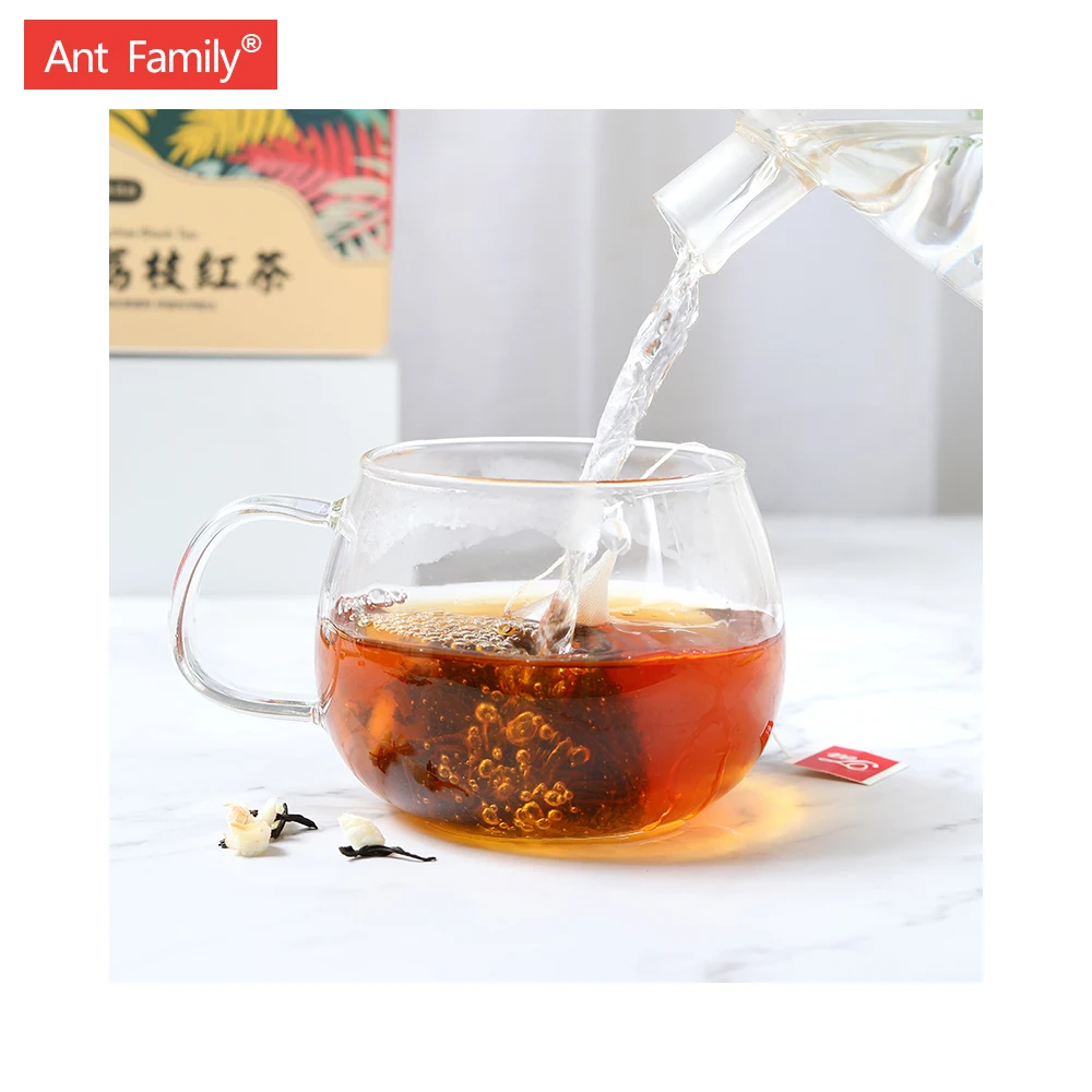 Лидер продаж 2022, высококачественный популярный органический черный чай с фруктовым ароматом, черный чай с личи