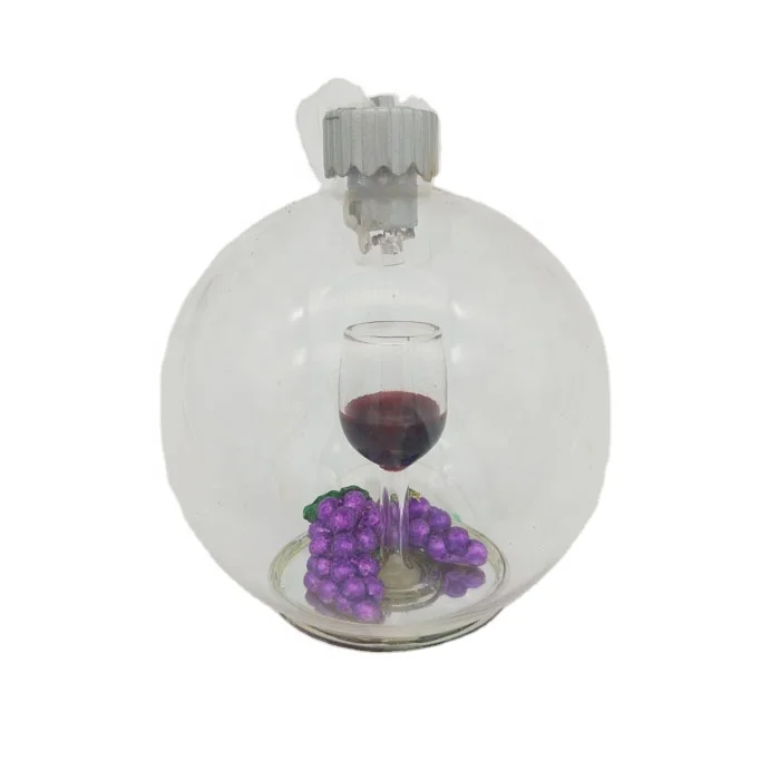 100 Wholesale Clear Glass Christmas Ball Ornaments Painted Glitter Coconut Tree Open Glass Xmas Ball With Sea Beach Starfish