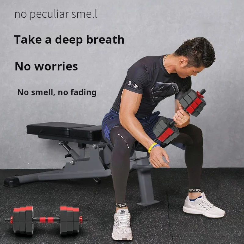 Octagonal Environmental Protection Fitness Weight Lifting Unisex Training Home Cement Dumbbell Variable Barbell Kettlebell Set