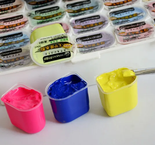 New 40Color 30-100ML Set Of Non-Toxic Gouache Paint Art Painting Medium With Canvas Painting Capacity