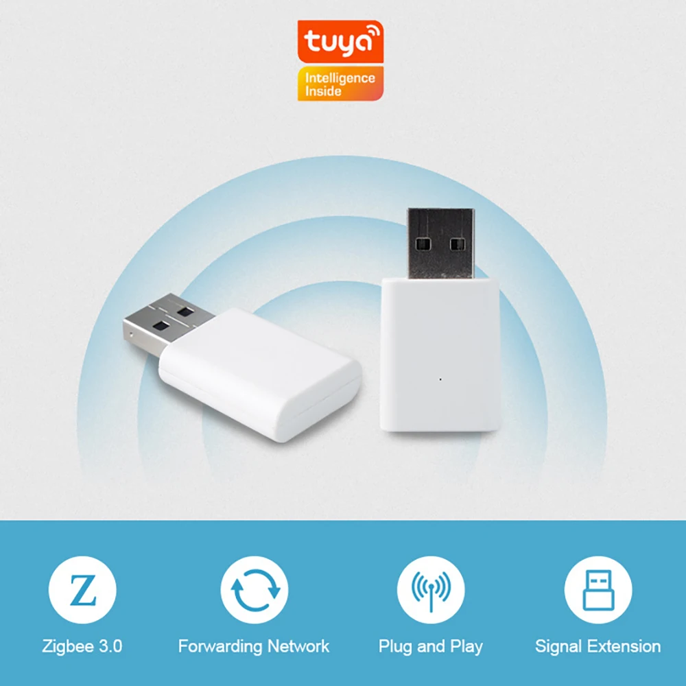 Мини-усилитель сигнала USB ZRP01 Tuya Smart Zigbee, ретранслятор, удлинитель для датчиков Zigbee, концентратор шлюза