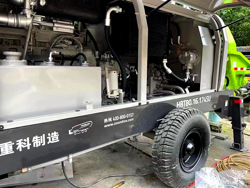 80M3/H Concrete Remote Control Pipe Prices Used Pump Concrete Sprayer For Concrete