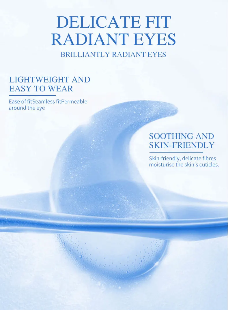 Private Label Wholesale Your Logo Vegan Hydrating Under Bio Gel Eye Patch Eye Patches Vitamin C Crystal Collagen Eye Mask