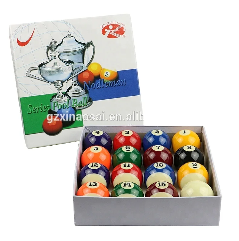Cheap Billiard Accessories 16pcs Pool Table Set Balls Silver Cup Size 2.25 Inch 9 Ball Pool Balls Set