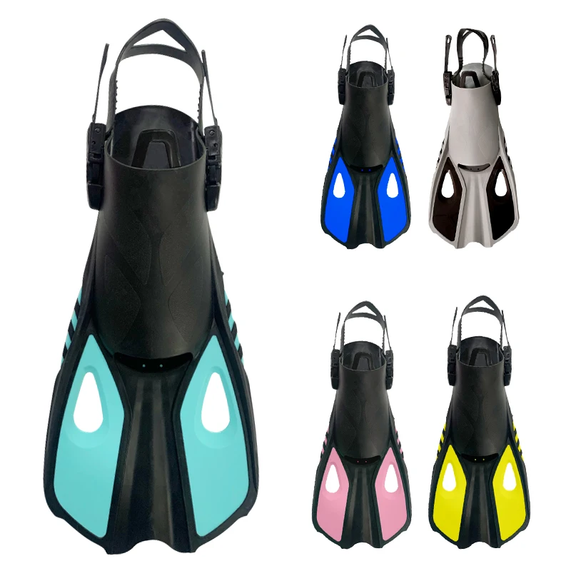 2022 scuba diving equipment swimming equipment short blade fins with tpr swim fins diving