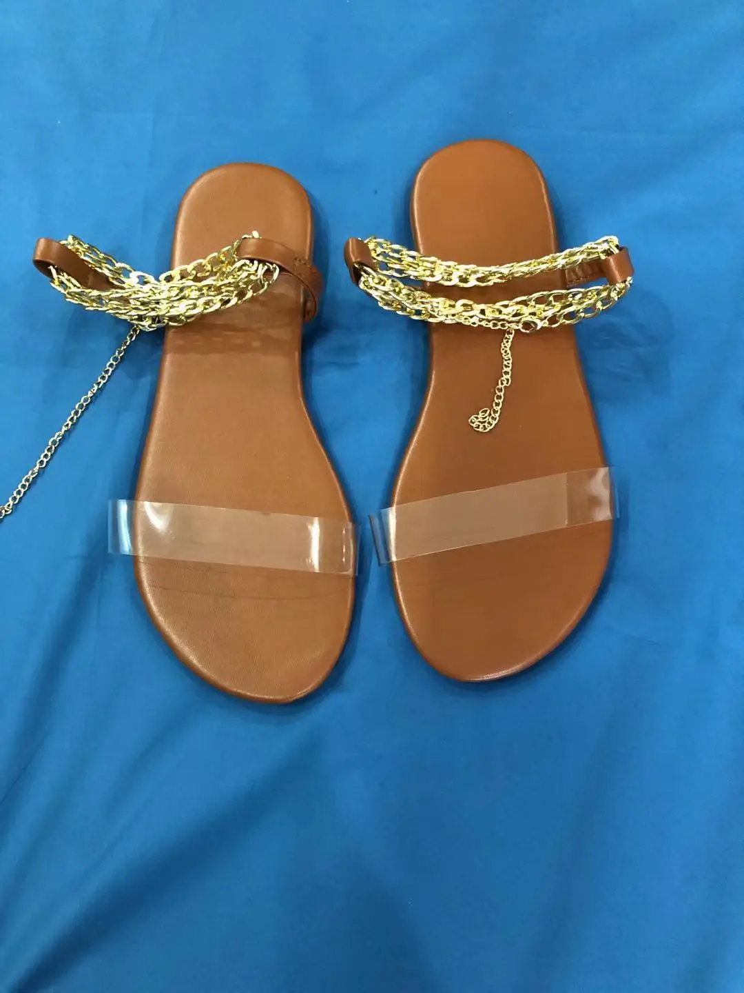 
LFZ-190 2021 Summer Women Shoes Sandals Ladies Casual Beach Fashion Transparent Plus Size Flat Shoes Sandals Women 