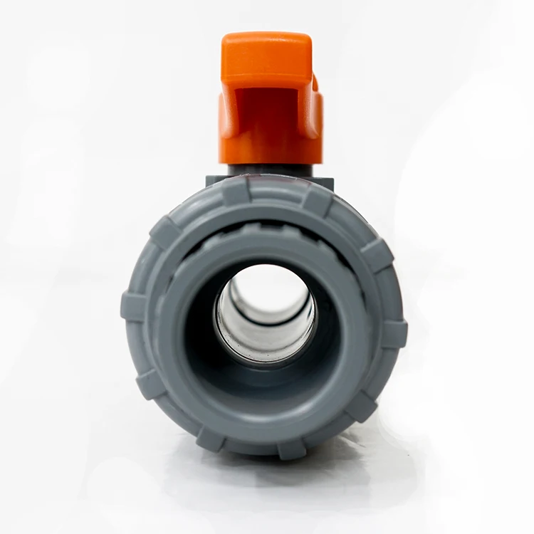 CPVC Manual Ball Valve DN15-100 Double Union Plastic Ball Valve For Water Dosing System Industrial Manual Ball Valve