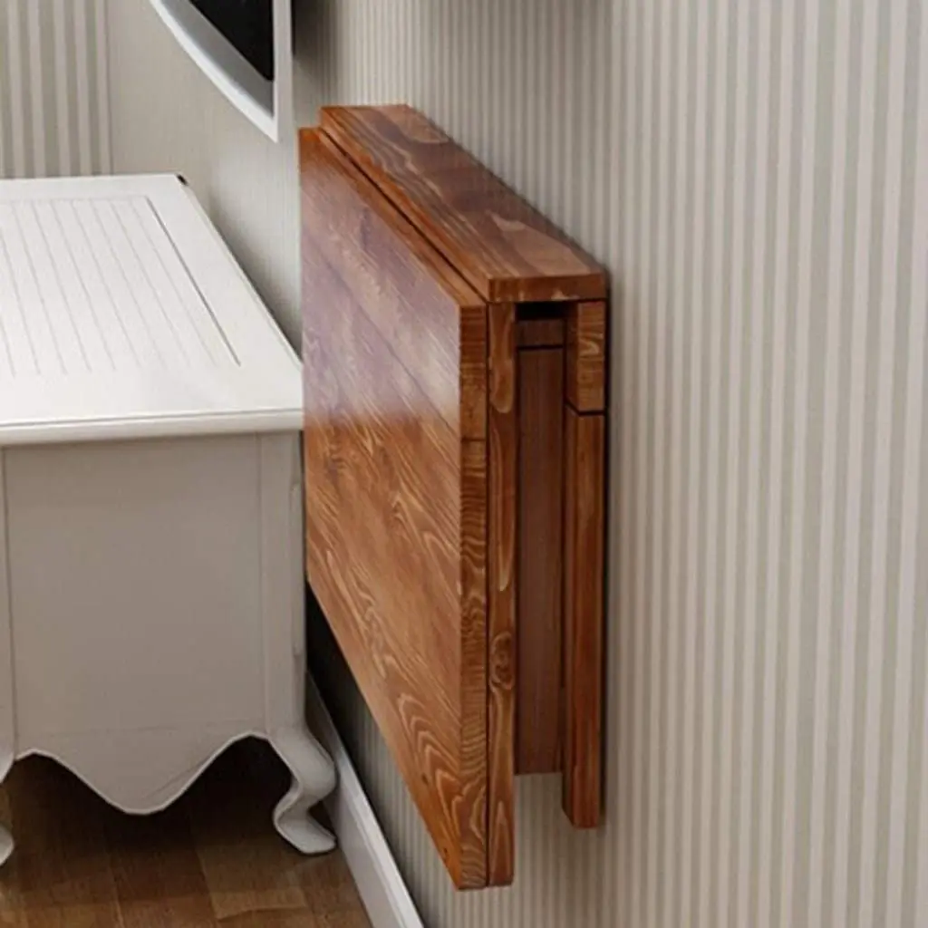 Manufacturer wholesale Murphy Desk Laptop Foldable Float Wall Mounted Dining Table Shelf for Small Space Saver