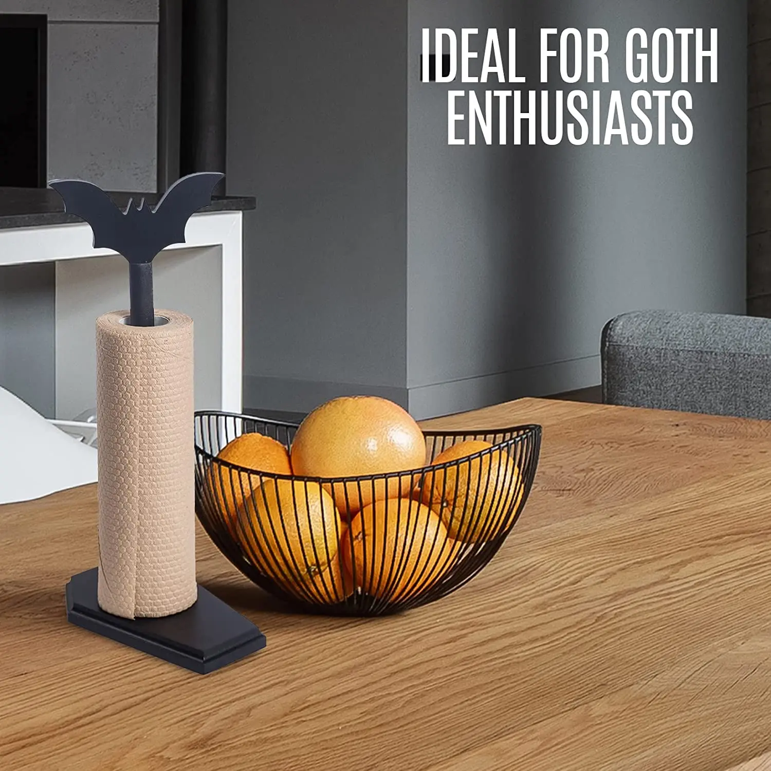 Bat Tissue Holder - Halloween Decorations for Kitchen and Bathroom - Gothic home Decor - Witch Gift for Ladies