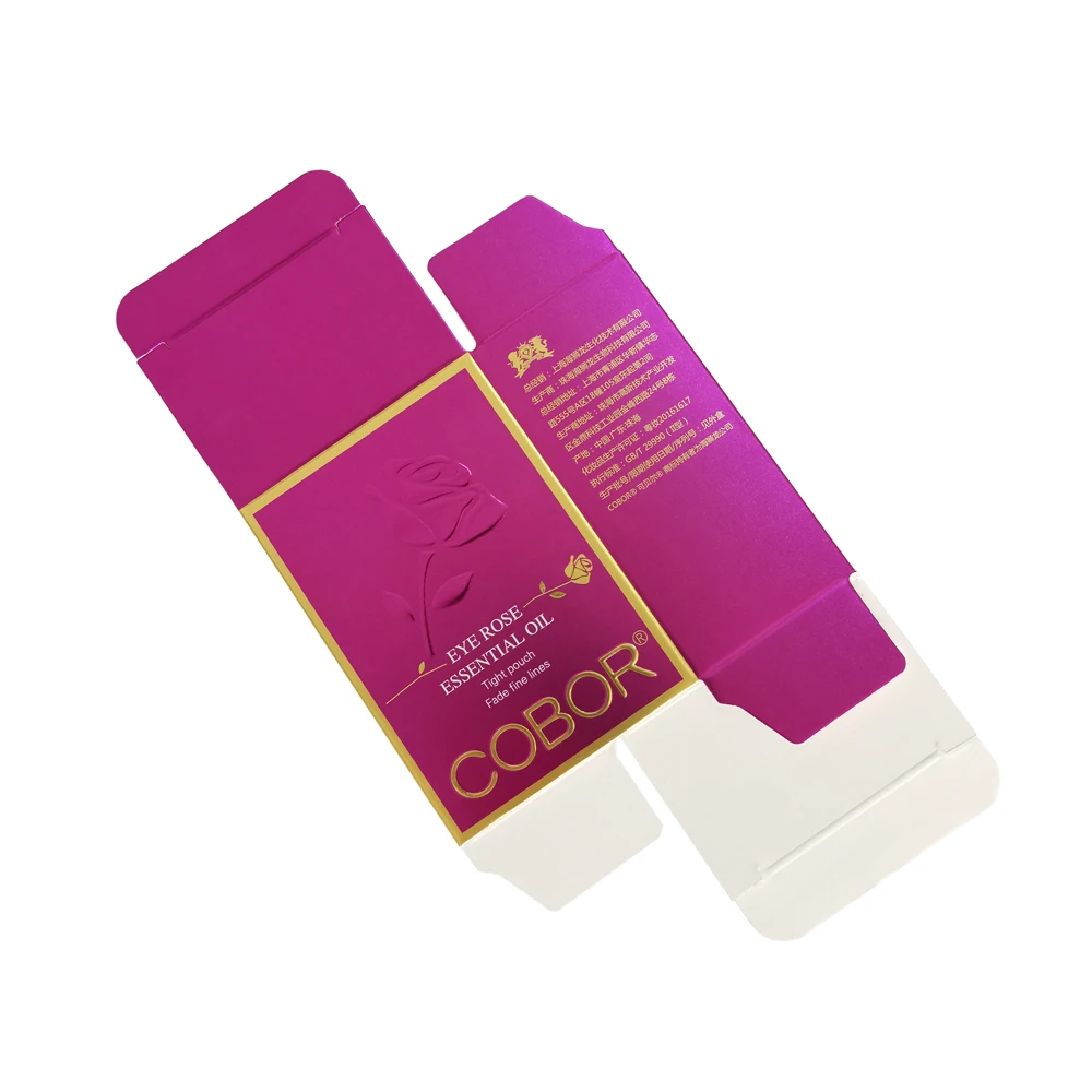 UV spot logo Essential Oil Bottle storage paper Packaging Box Customized For Cosmetic Packaging Paper Boxes Manufacturer Design