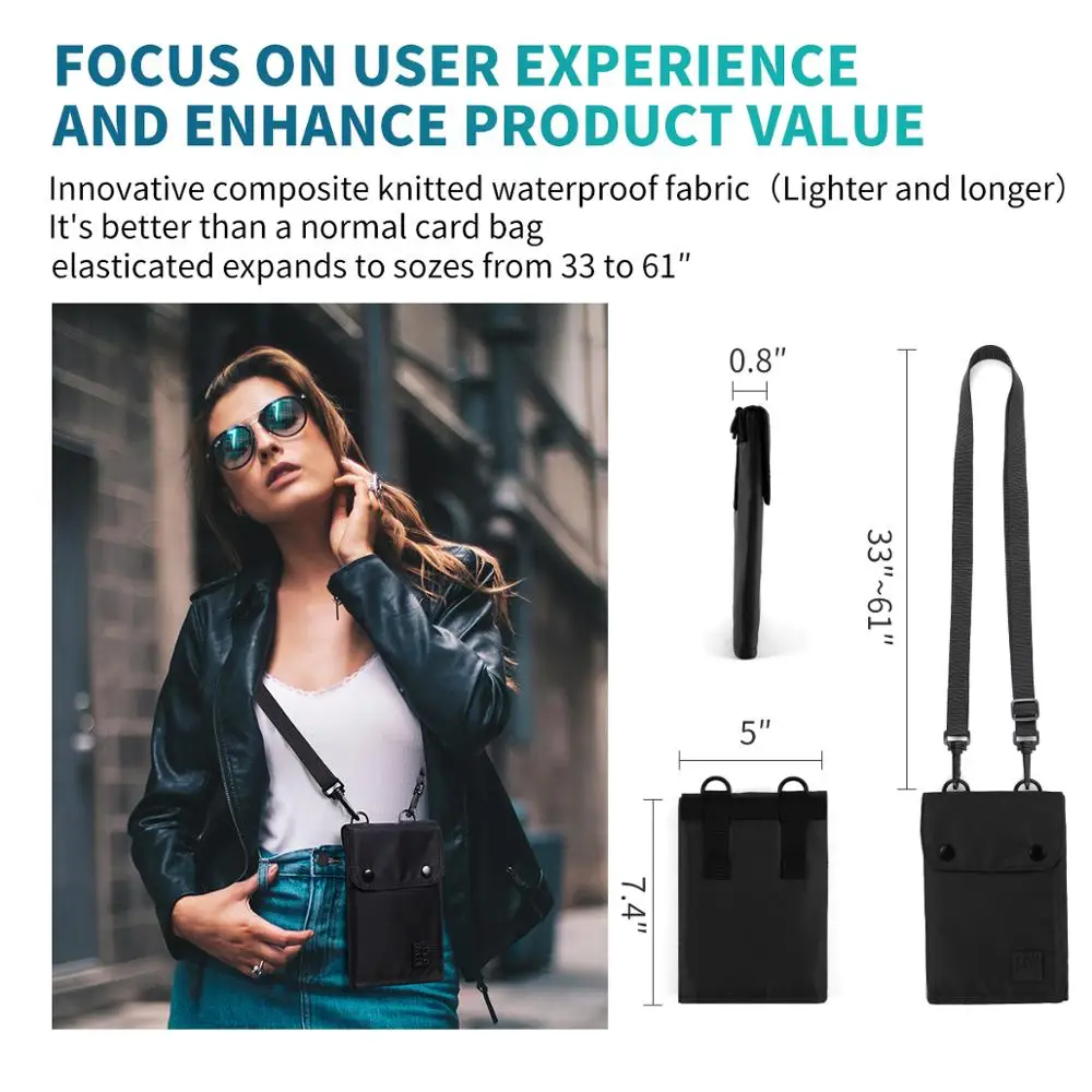 YIPINU Universal Multi-purpose Ticket Passport Credit Card Document Holder Travel Wallet RFID Passport Holder