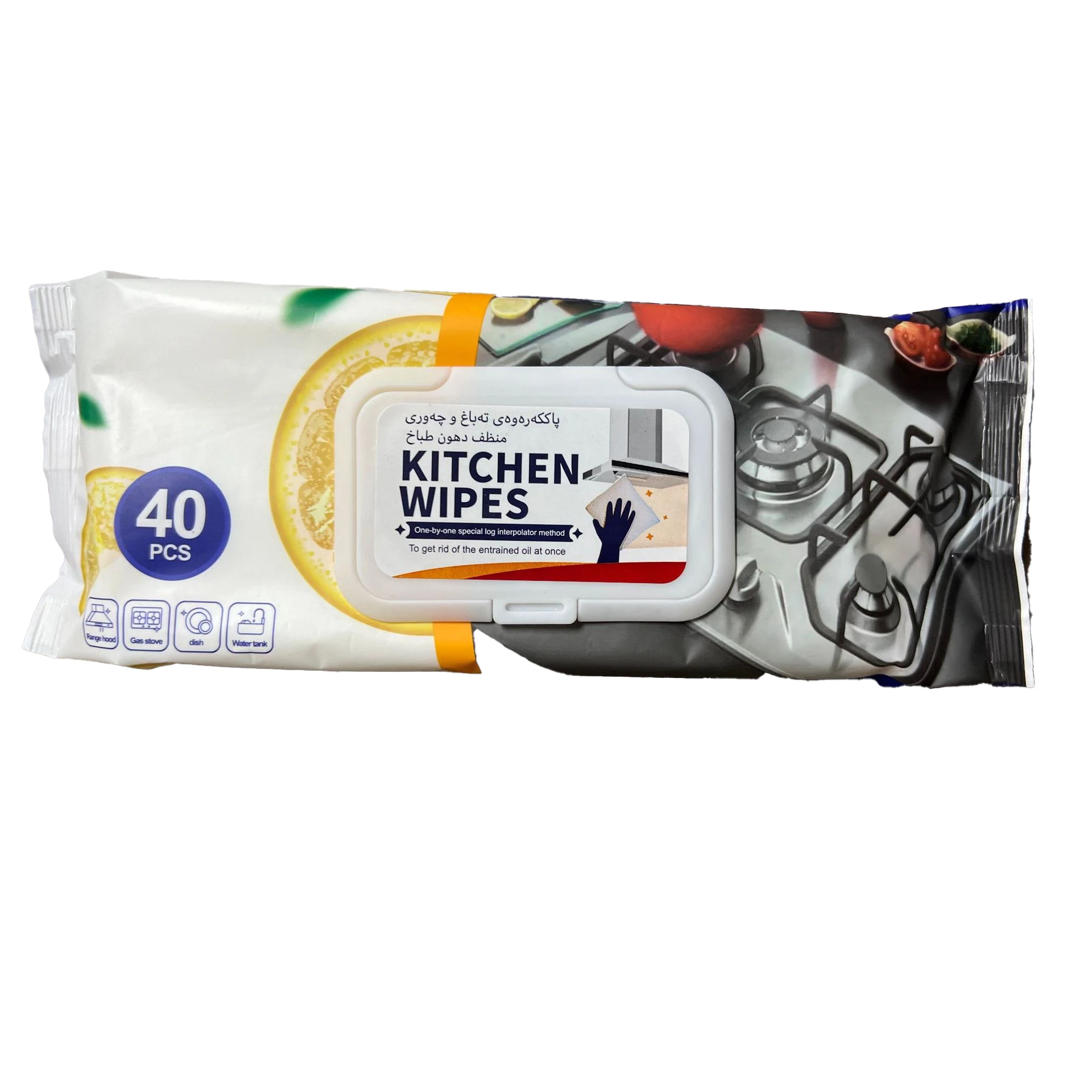 40PCS Packed NEW Non-woven Fabric Oil and Stain Removal Kitchen Wipes For Kitchen Cleaning