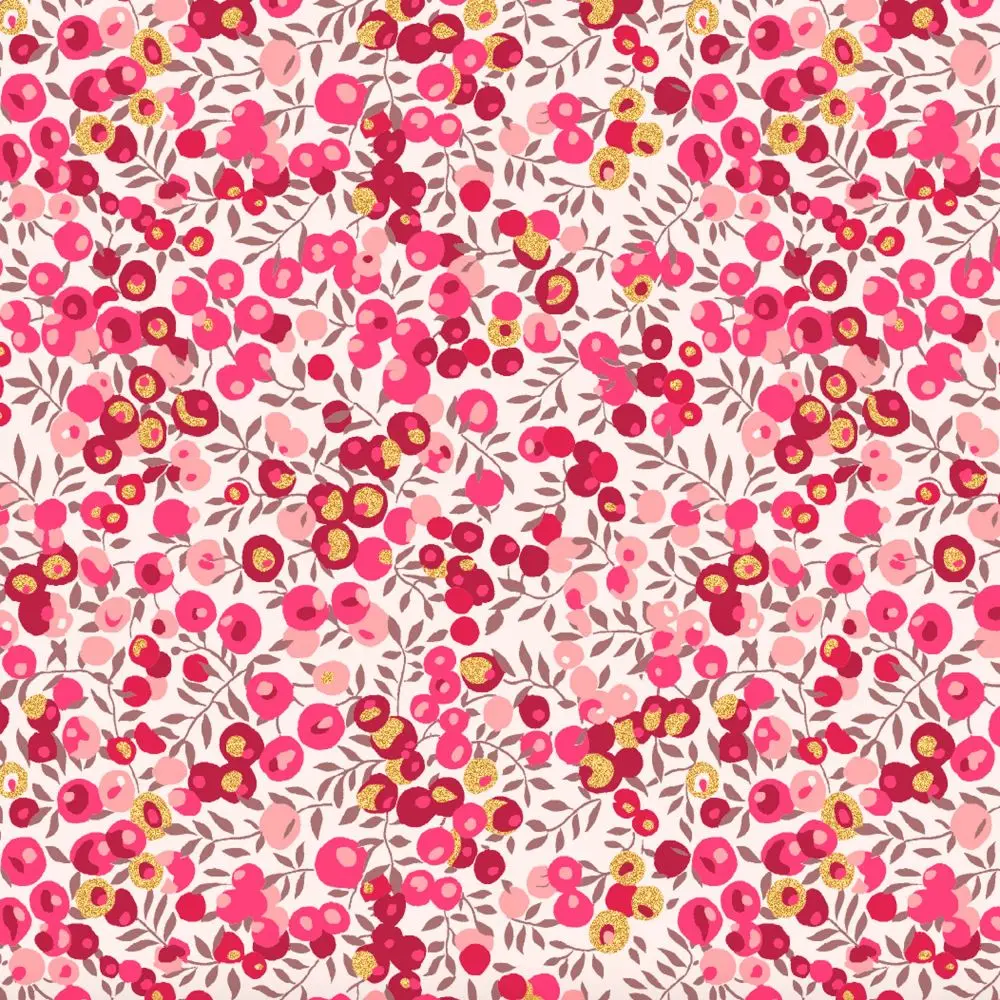 Wiltshire for Liberty of London Tana Lawn Cotton Pink Small Florals Pomegranate UAE Dubai Popular designs