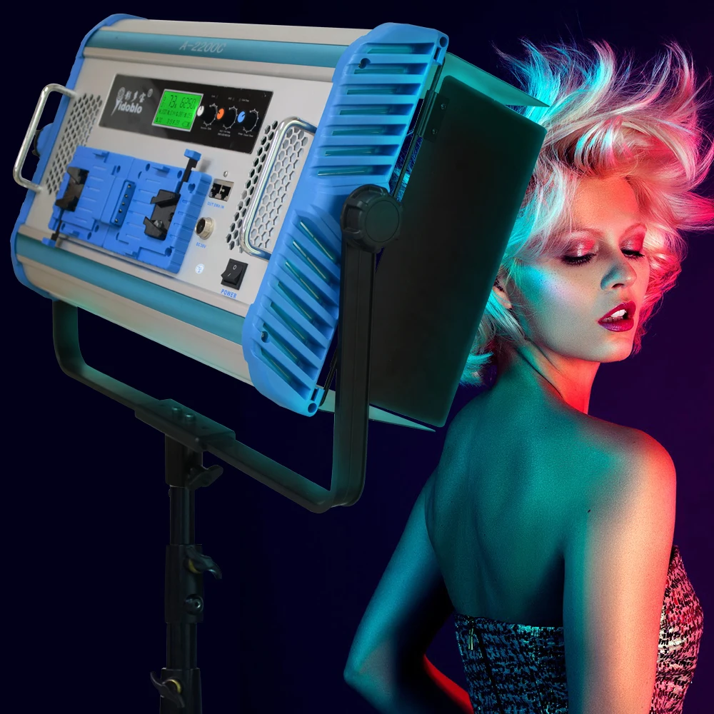  A-2200C Профессиональный rgb Светодиодное фотографическое освещение для освещения видеосъемки 2800-9990K цветной