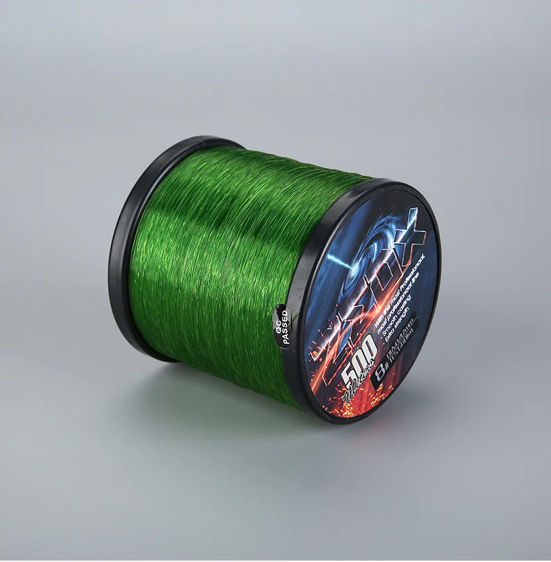 Jetshark 500m Large size Jumbo line Atrovirens Transparent color Nylon Fishing Line