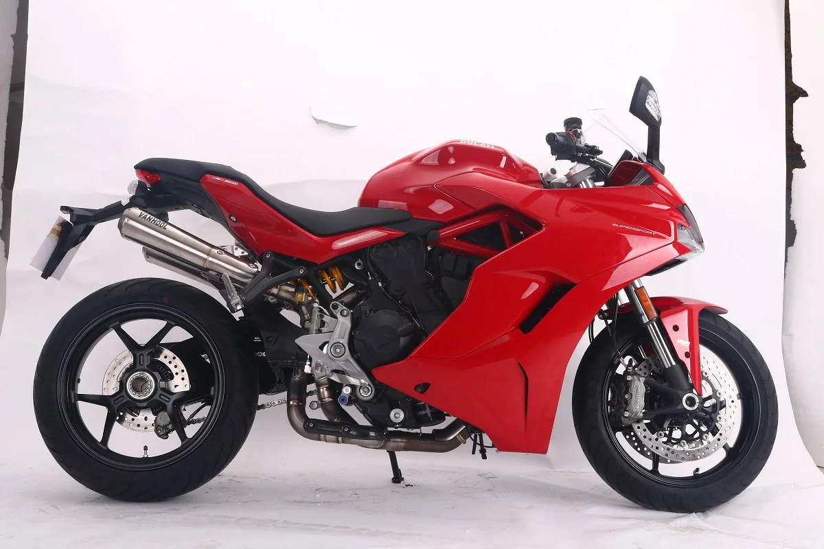 Supersport 939 motorcycle performance titanium exhaust pipe slip on system