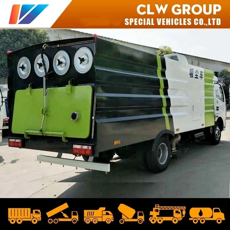 5ton 6ton Dongfeng Road Cleaning Truck Vacuum Sweeper Truck for Street Cleaning