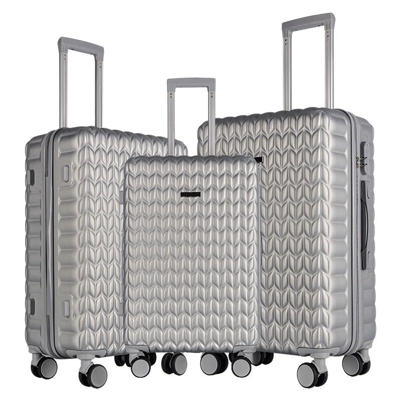 Factory  supply low price hard  aluminum trolley traveling color matched suitcase  luggage sets  bags koffer