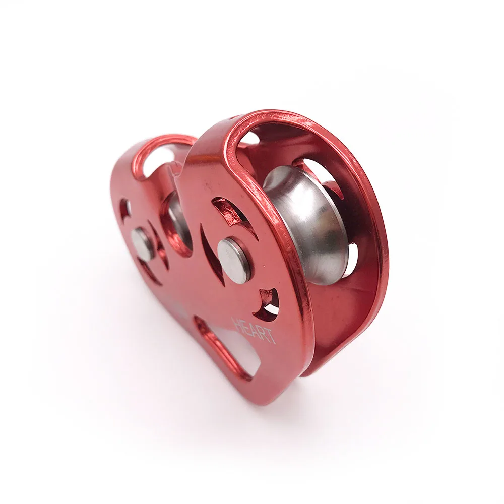 BT-AP86 Aluminum Outdoor Climbing Parallel Biaxial For Emergency Rescue Heart Pulley