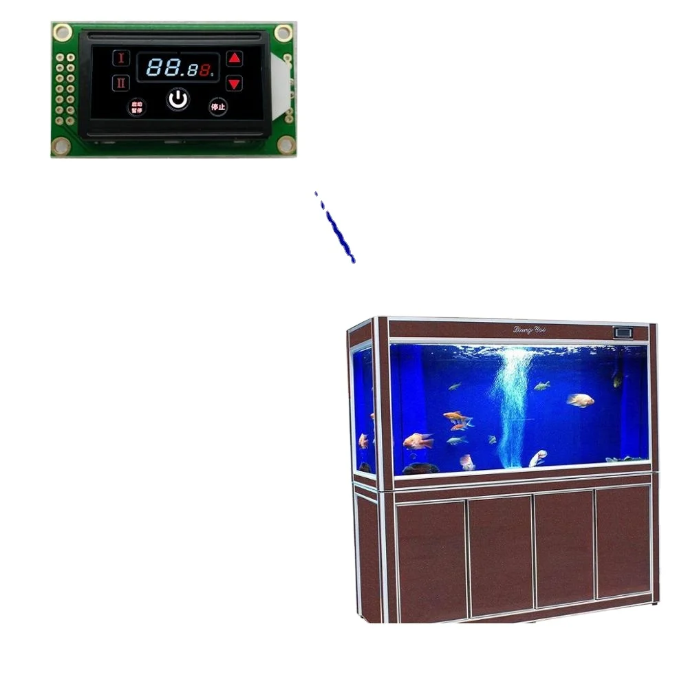 Segment Aquarium Lcd with Wifi,lcd display module black background