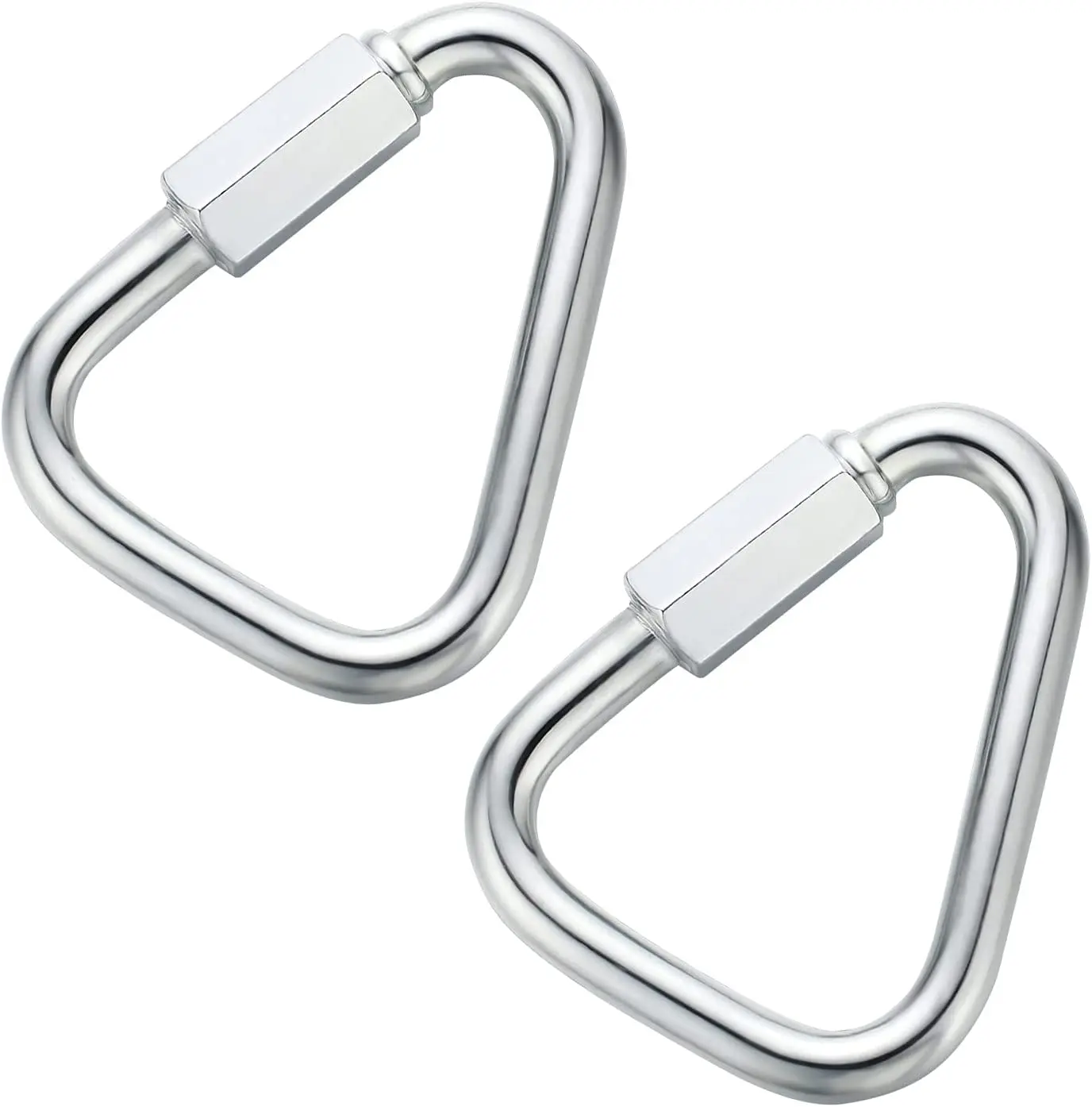 Stainless Steel Delta Quick Link Triangle Locking Connectors Carabiner Link