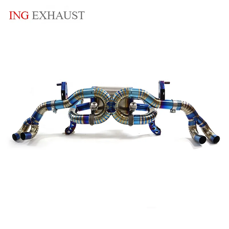 ING Exhaust For Lamborghini  Huracan  Catback 2014+ 5.2 V10 LP580-2 LP610-4  Titanium alloy Catback Exhaust Valve