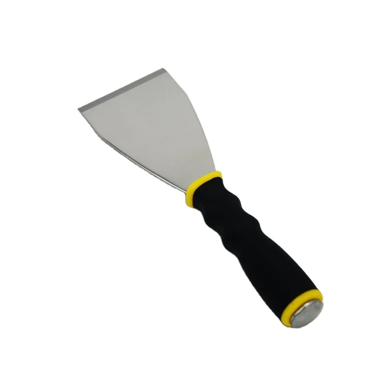 
Wholesale China Plastic Handle Stainless Steel Flat Type Blade Drywall Plastering Wall Putty Scraper Blade 