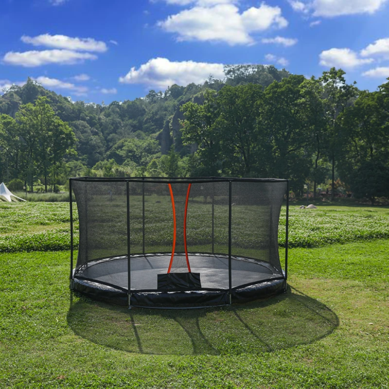 Zoshine Wholesale Round Inground Trampoline In-Ground Trampoline adult jump sport professional outdoor trampoline