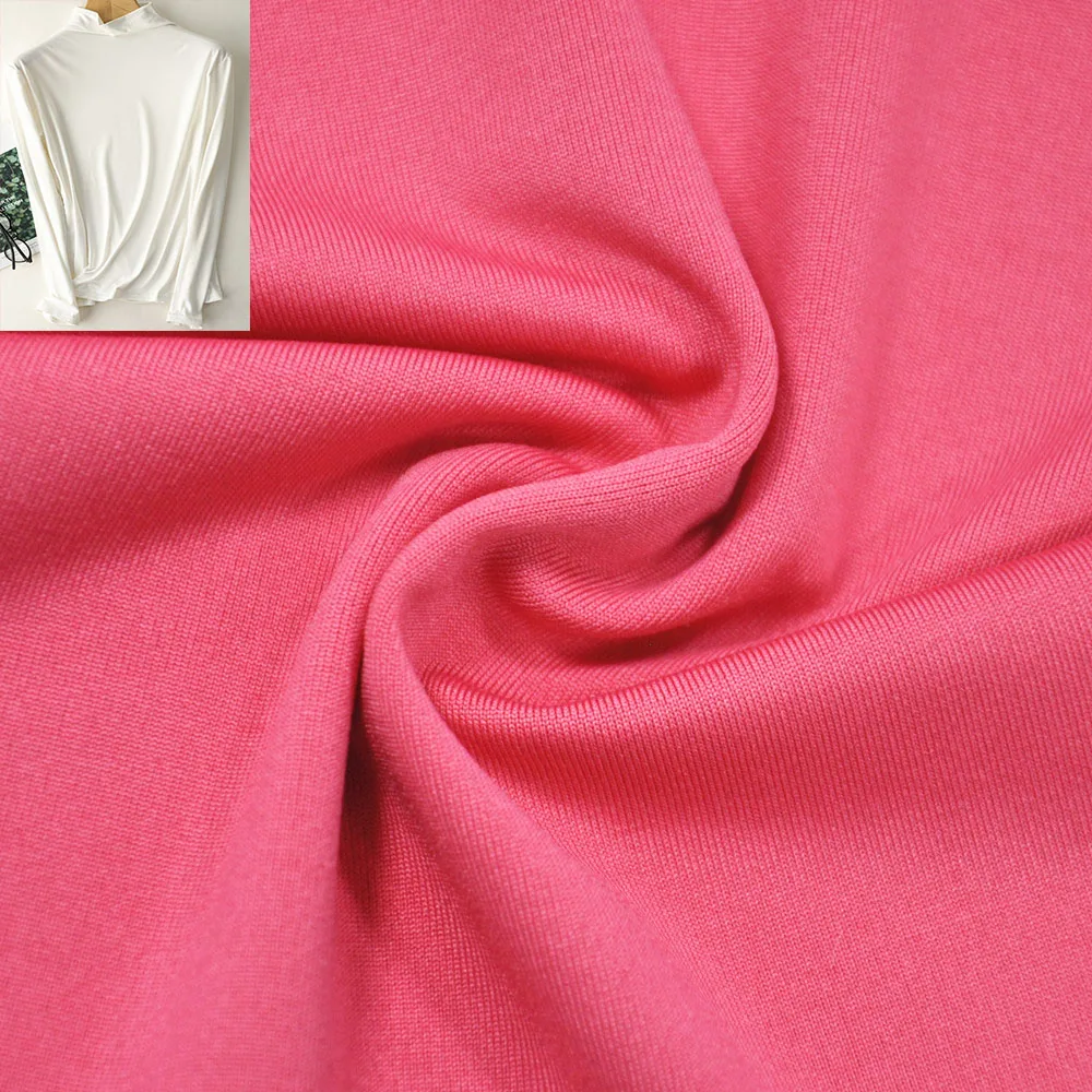 Сучжоу meidao молочного шелка ткань Вязание 4 трикотажная ткань, растягиваемая в обоих направлениях полиэстер спандекс ткань для нижнего белья, футболка поло рубашки бархатной подкладкой