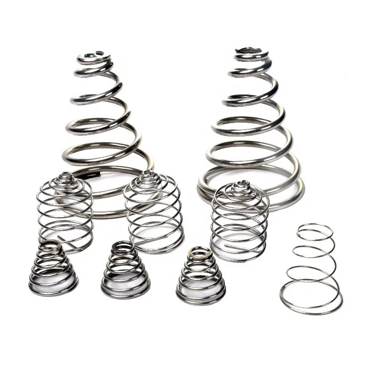 Hardware Machinery Stainless Steel 304 316 17-7PH 631 Thin Wire Coil Compression Conical Springs
