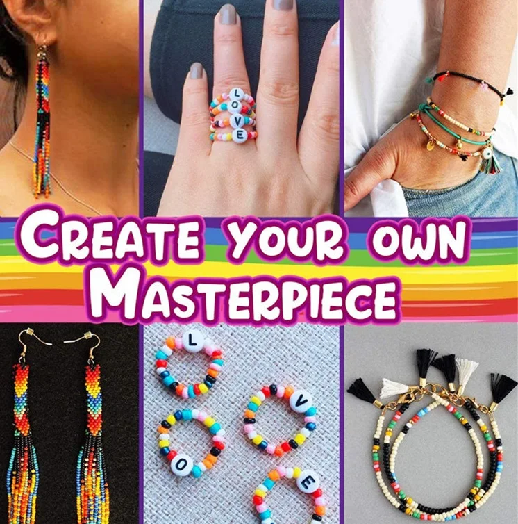 Wholesale Flat Round Polymer Clay Spacer Beads Seed 7000pcs Polymer Heishi Clay Beads DIY Bracelet Beaded Accessory