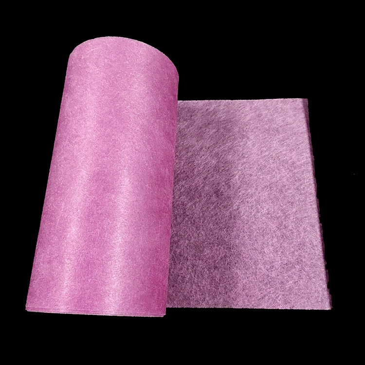 Wet laid nonwoven fabrics for filtration media air filtering