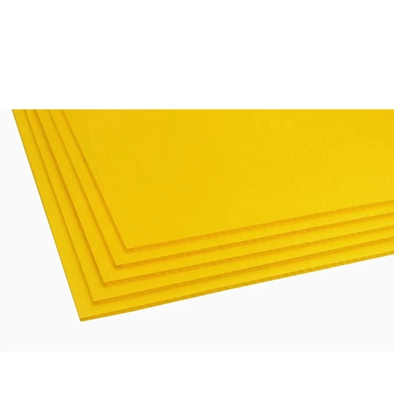 4mm 12 x 18 Yellow Corflute Correx Sheet Corrugated Plastic Sign Board Blank