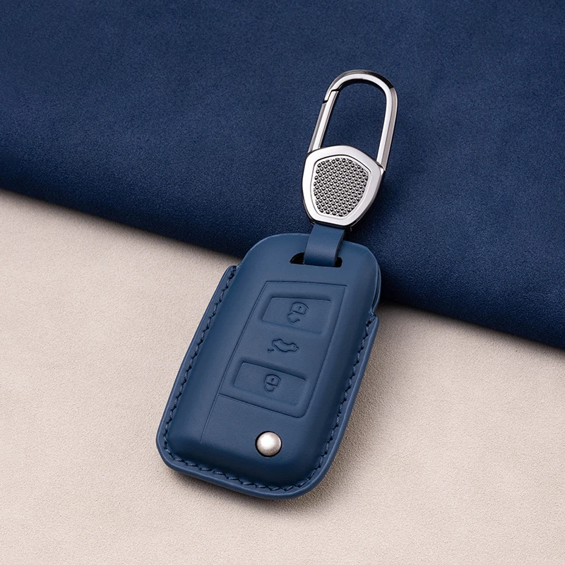 The source manufacturer is suitable for Volkswagen Passat car key cases made of genuine cowhide