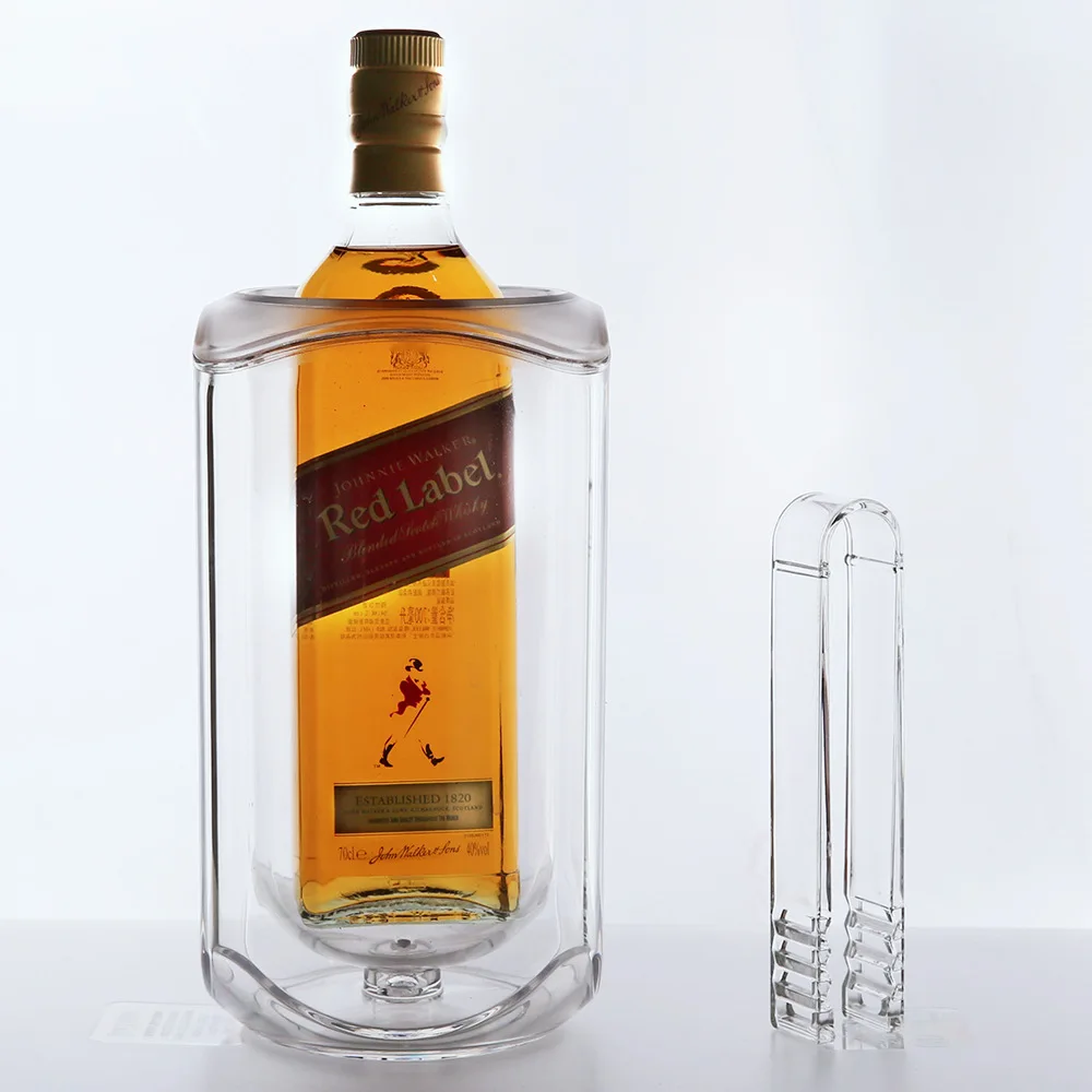 Bar Accessories Display Durable Plastic PC Clear Crystal Container Ice Wine Beer Ice Bucket