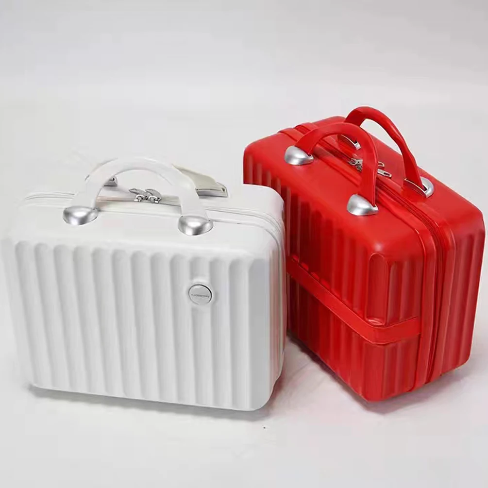 New OEM Unisex Portable 14inch Travel Luggage Fashionable Fruit-Colored Carry-On Cosmetic Case with Zipper Closure Makeup Case