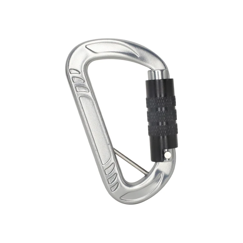 JENSAN Factory Custom Ce Certified Auto Locking Climbing 25kn 7075 Aviation Aluminium Carabiner Hammock Karabiner