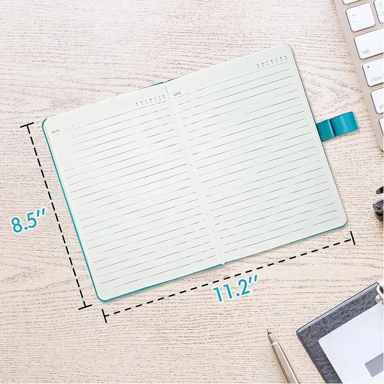 New arrival Customized Size PU leather Hardcover business Promotion diary with Pockets