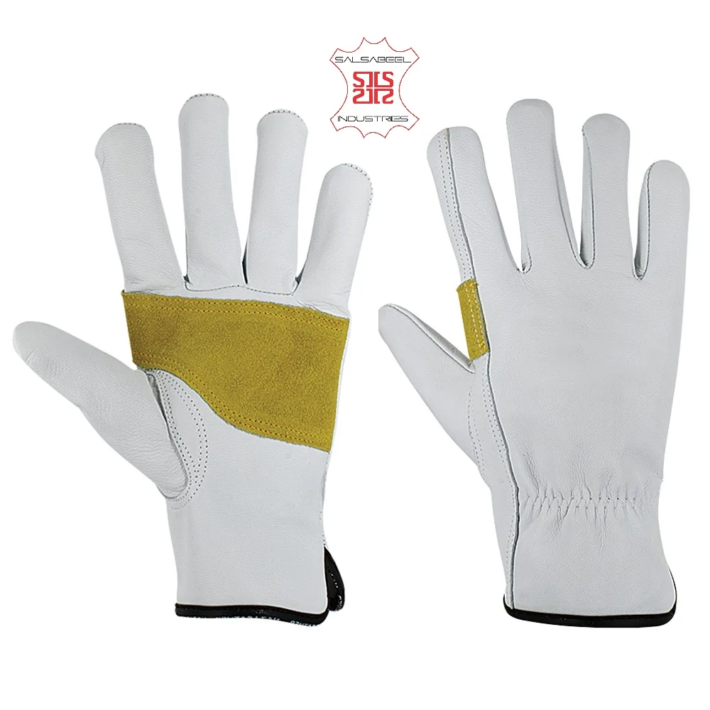 OEM Service Men Black Lamb Classic Driving Lambskin soft Leather Gloves logo printed fully customized