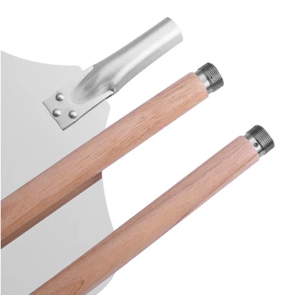 Hot Sale Detachable Pizza Peel Aluminum With Rubber Wood Handle