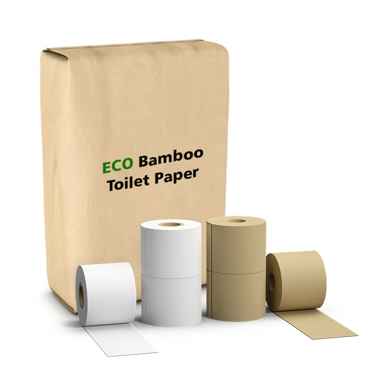 Soft Strong Toilet Paper Zero Toxic Scents or Dyes 100% FSC Bamboo Fiber White No Chlorine Bleaching Toilet Tissue Roll