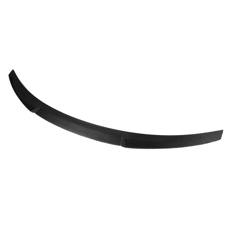 E90 M4 Style Glossy Black Real Dry Carbon Fiber Spoiler For 3 Series E Sedan M4 Car Trunk Boot 2005-2011