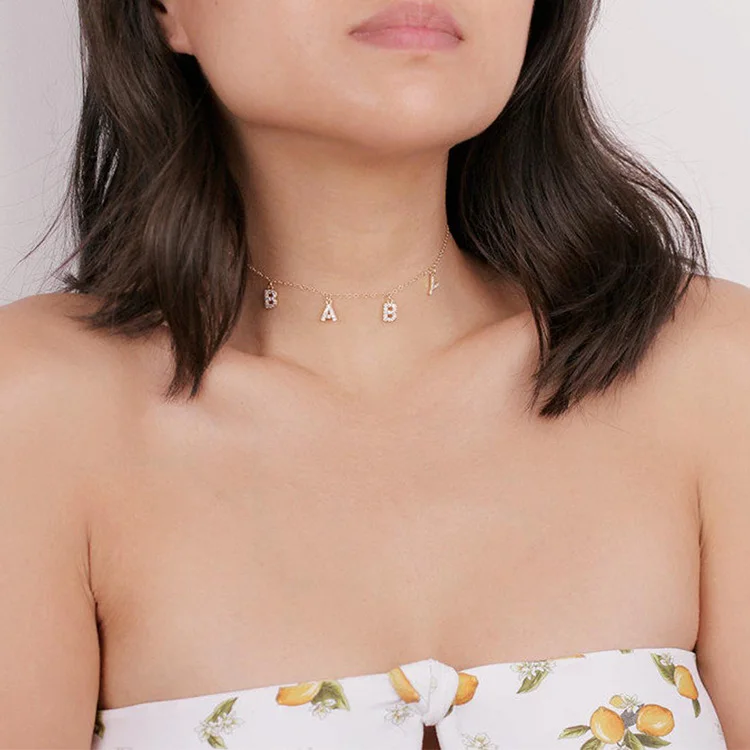 Cheap 925 Sterling Silver Dainty Initial Letter Pendants For Jewelry Making