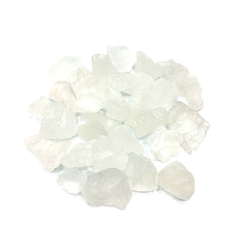 high-end wholesale Natural White crystal stones Rock Crystal raw Clear Quartz stone