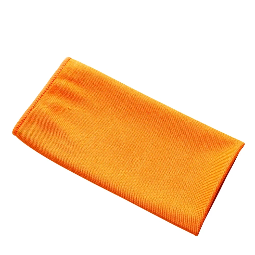 BSCI Wholesale Microfiber Overlock Solid Color Glass Cloth Absorbent Traceless Car Cleaning Beauty Towel