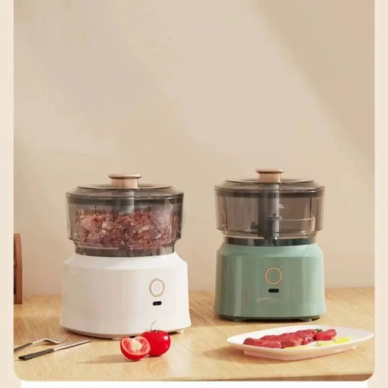 Multifunctional cooking machine wireless electric meat grinder household garlic crusher food processor
